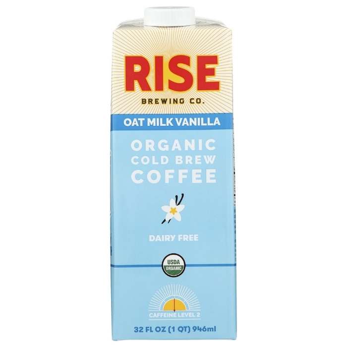 Rise Brewing Co. - Organic Cold Brew Oat Milk Vanilla Coffee, 32 fl oz - front