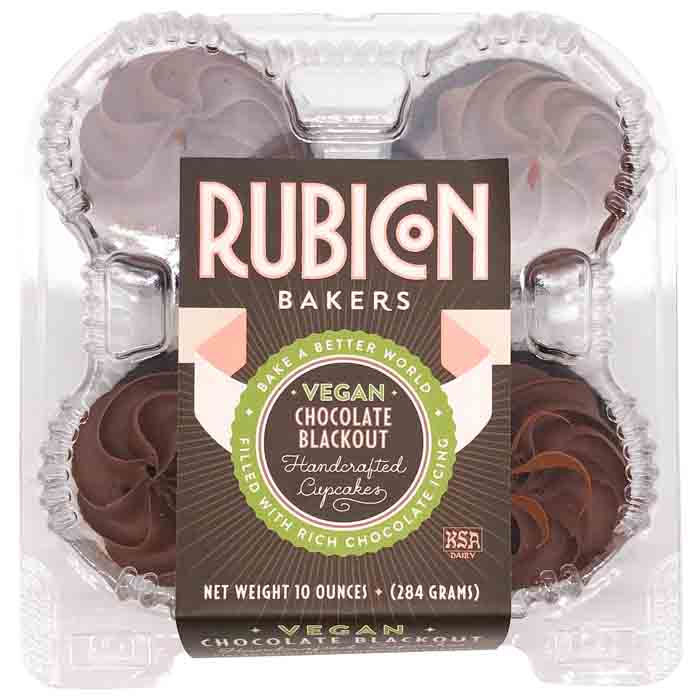 Rubicon Bakers - Vegan Cupcakes - Chocolate Blackout, 10oz
