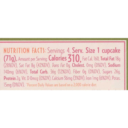 Rubicon Bakers - Vegan Cupcakes - Vanilla, 10oz - back