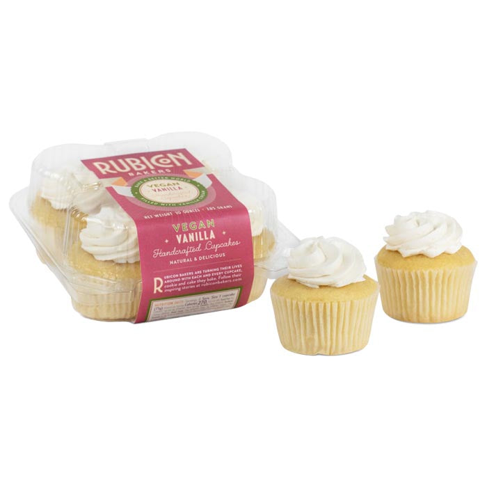 Rubicon Bakers - Vegan Cupcakes - Vanilla, 10oz