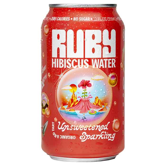 Ruby - Hibiscus Water Unsweetened, 10floz