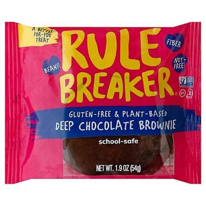 Rule Breaker Snacks - Deep Chocolate Brownies, 1.9oz - front