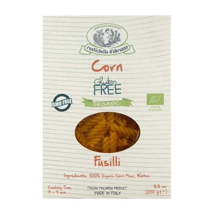 Rustichella d'Abruzzo - Organic Gluten-Free Corn Pasta - Fusilli, 8.8oz 