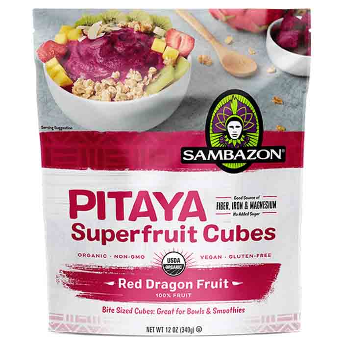 Sambazon - Pitaya Dragon Fruit Cubes, 12oz