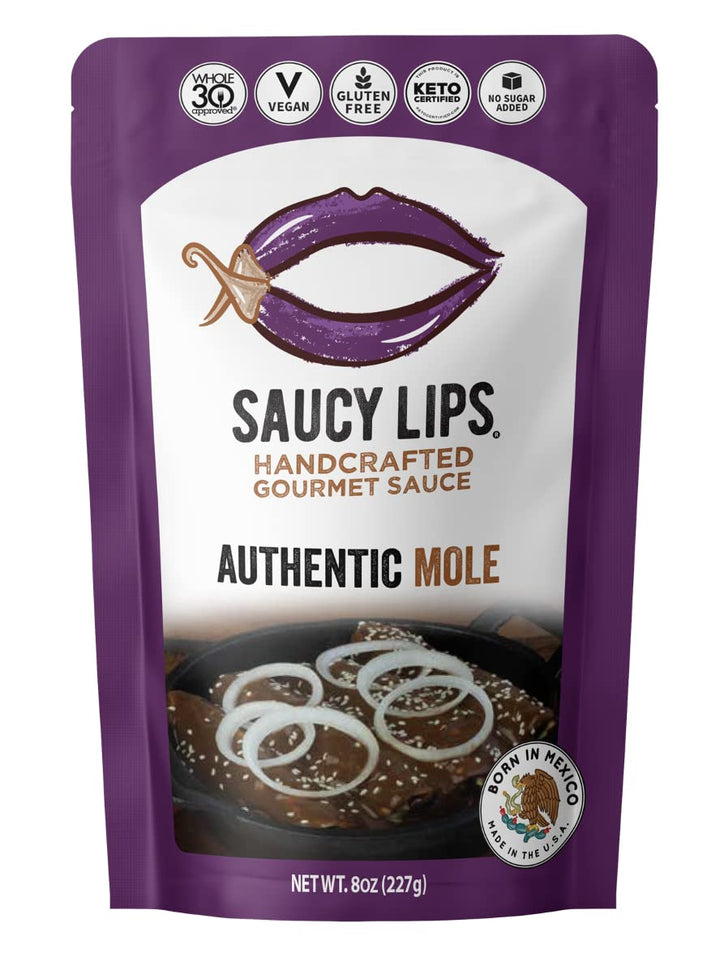 Saucy Lips: Authentic Mole Sauce , 8 Oz

 | Pack of 6 - PlantX US