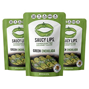 Saucy Lips: Green Enchilada Sauce , 8 Oz

 | Pack of 6