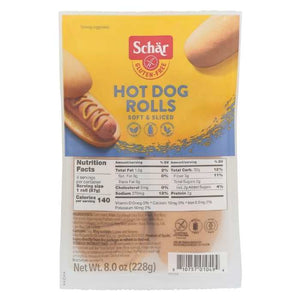 Schar - Gluten-Free Hot Dog Rolls, 8oz
