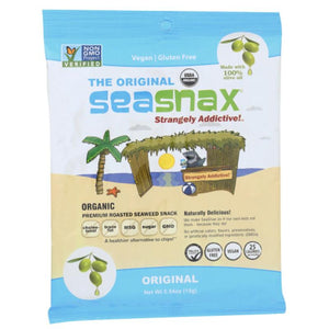 SeaSnax - Original Olive Oil Seaweed Snack, 0.54oz