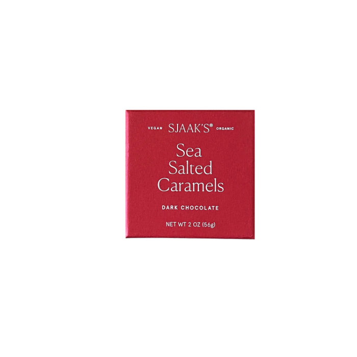 Sjaak's - Sea Salted Caramels Chocolate - Dark Chocolate, 2 Oz