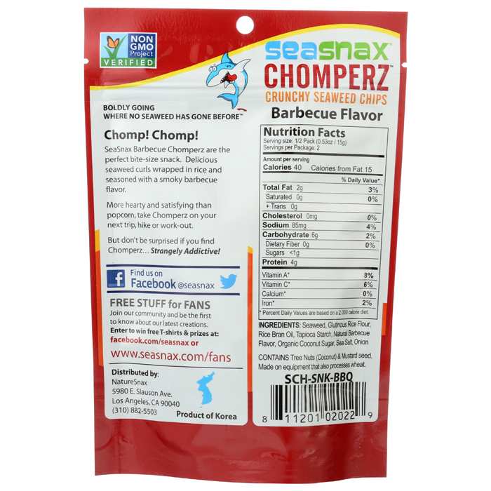 SeaSnax - Chomperz Crunchy Seaweed Crisps, 1oz | Multiple Flavors - PlantX US
