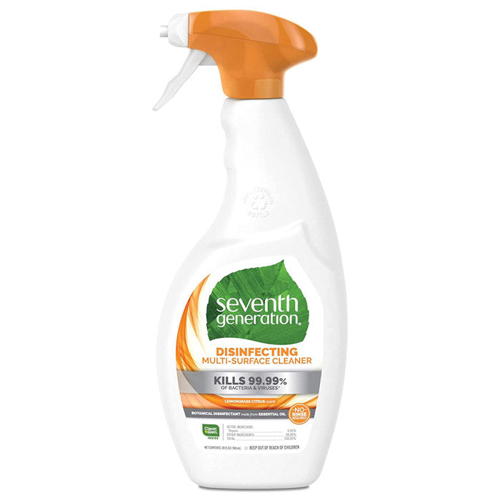 Seventh Generation - Disinfecting Multi Purpose Cleaner - Lemongrass Citrus, 26oz - front
