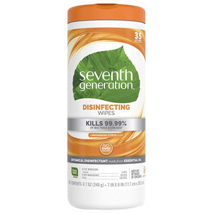 Seventh Generation - Disinfecting Wipes - Lemongrass Citrus, 35 Count