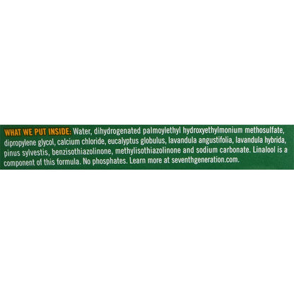 Seventh Generation - Fabric Softener - Lavender, 32fl oz - back