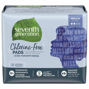 Seventh Generation - Ultra Thin Pads, Chlorine-Free | Multiple Options
