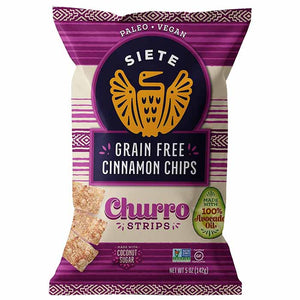 Siete - Grain-Free Cinnamon Chips Churro Strips, 5oz