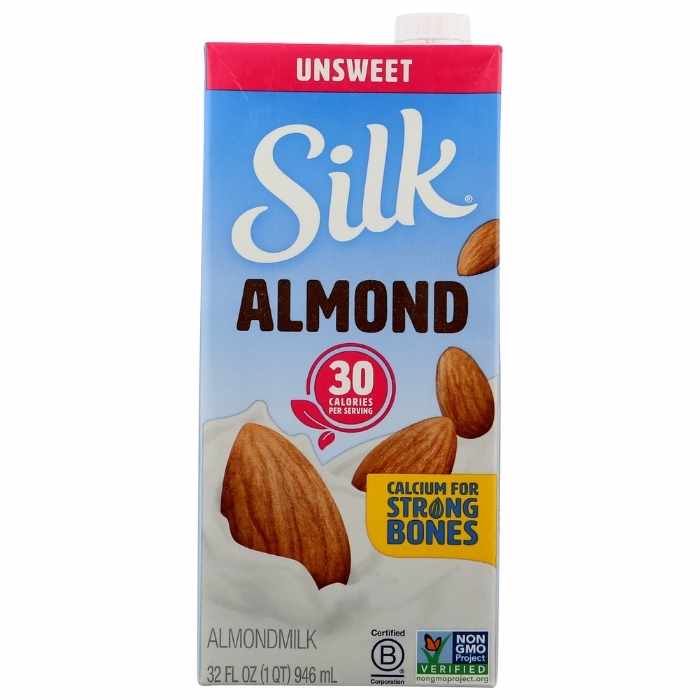 Silk - Unsweetened Original Almond Milk, 32 fl oz - front