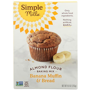 Simple Mills - Almond Flour Banana Muffin & Bread Baking Mix, 9oz