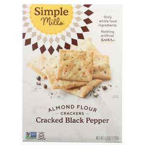 Simple Mills - Almond Flour Crackers Black Pepper, 4.25oz