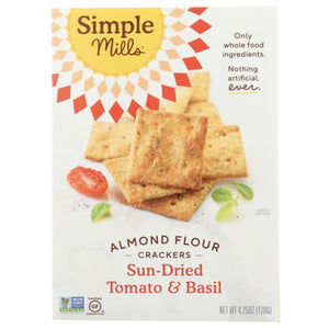 Simple Mills - Almond Flour Crackers Tomato & Basil, 4.25oz