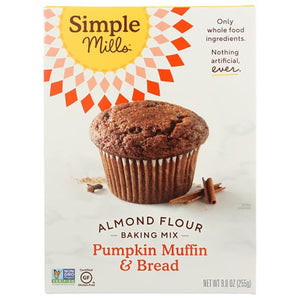 Simple Mills - Almond Flour Pumpkin Muffin & Bread Baking Mix, 9oz