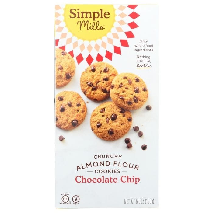 Simple Mills - Crunchy Chocolate Chip Cookies, 5.5oz - front