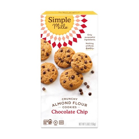 Simple Mills - Crunchy Cookies Crunchy Chocolate Chip, 5.5oz
 | Pack of 6 - PlantX US