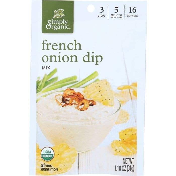 Simply Organic - Dips French Onion, 1oz - Front