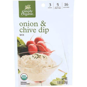 Simply Organic - Dip & Sauce Mix | Multiple Flavors-onion-chive-dip-mix