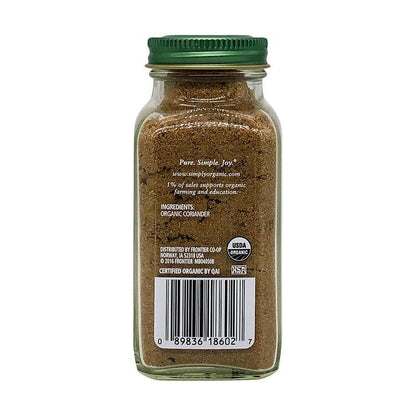 89836186027 - simply organic coriander back