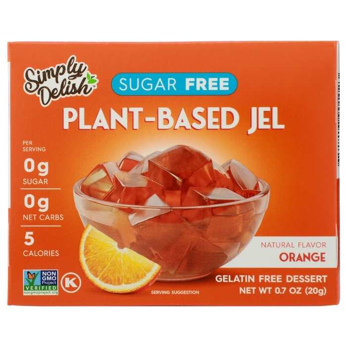 Simply Delish - Jel Dessert Orange, 0.7oz - front