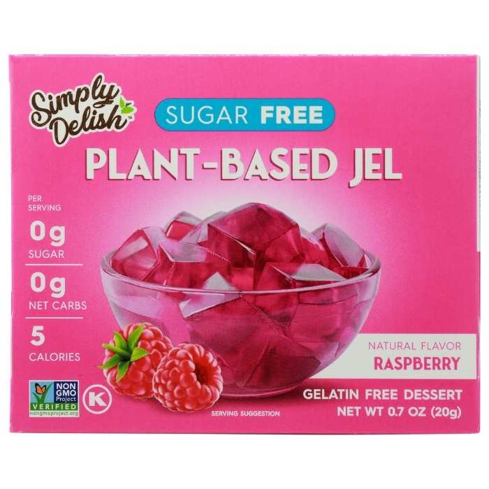 Simply Delish - Jel Dessert Raspberry, 0.7oz - front