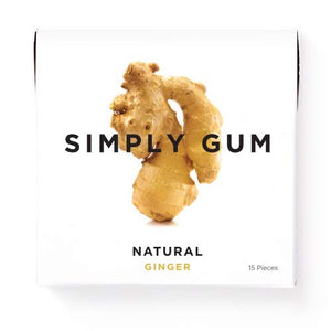Simply Gum, Gum, Natural Ginger, 15 Pieces
 | Pack of 12