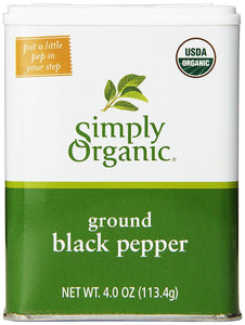 Simply Organic Black Pepper Ground 4 Oz
 | Pack of 6