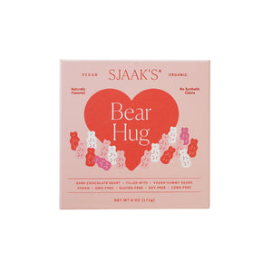 Sjaak's - Bear Hug-Chocolate Heart Filled with Gummies, 6 Oz