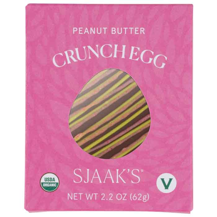 Sjaak's - Peanut Butter Crunch Egg in - Dark Chocolate, 2.2oz