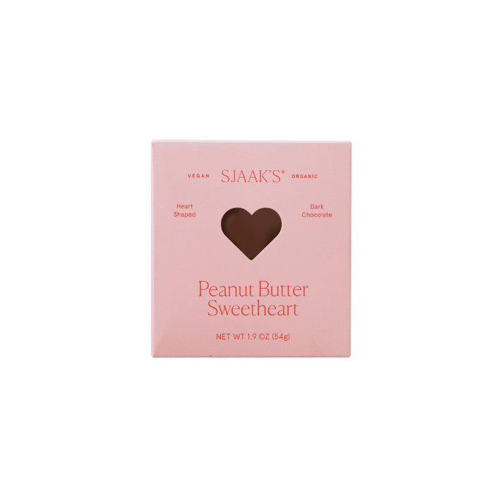 Sjaak' s - Sweetheart-Peanut Butter Crunch Heart Dark, 1.9Oz