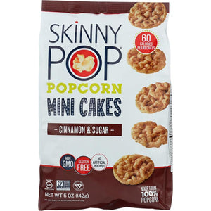 Skinny Pop - Cinnamon Sugar Popcorn Mini Cakes, 5oz