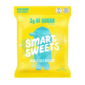 SmartSweets, Sour Blast Buddies, Berry, Blue Raspberry, Lime, Lemon, Orange, 1.8 oz
 | Pack of 12