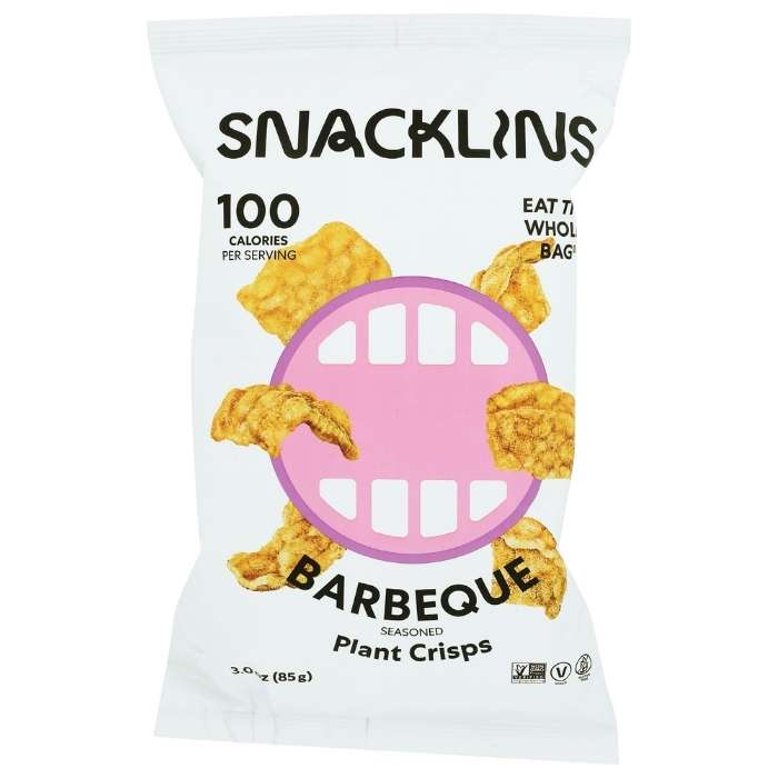 Snacklins - Plant Crisps Barbeque, 3oz - front