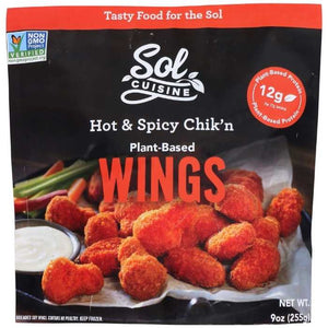 Sol Cuisine - Hot & Spicy Chik'n Wings, 9oz