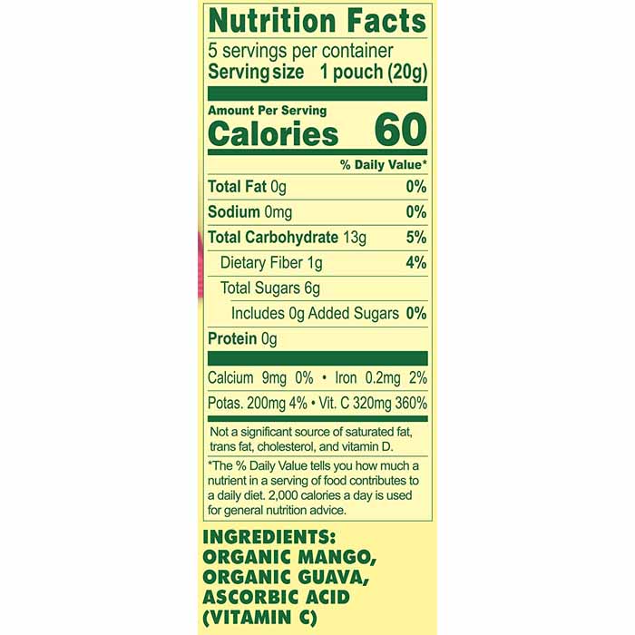  Solely - Organic Whole Fruit Gummies - Mango & Guava, 3.5oz  - back