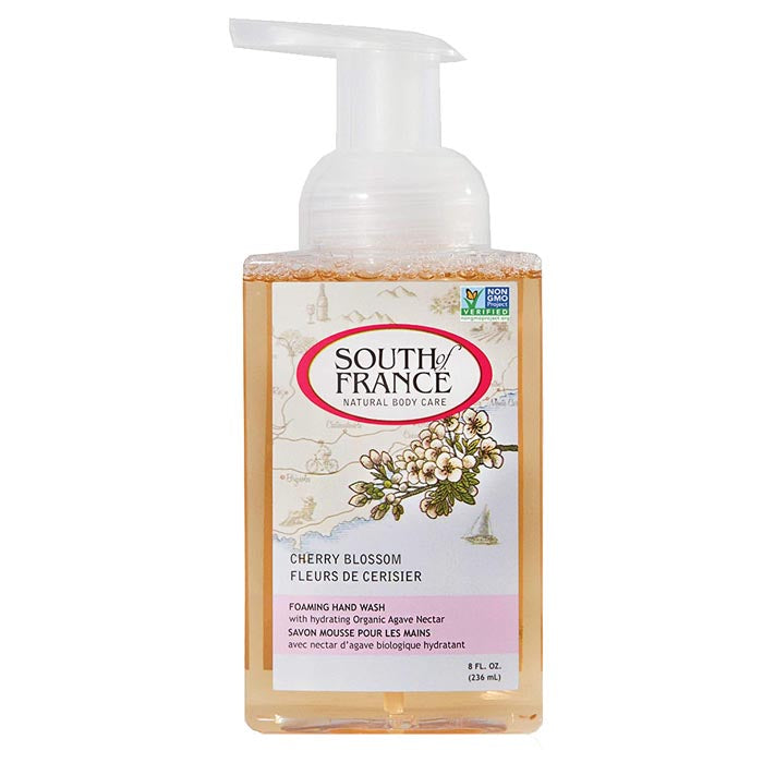 South of France Natural Body Care - Foaming Hand Wash Cherry Blossom, 8 fl oz