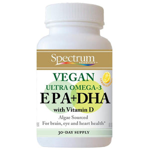 Spectrum Organics - Vegan Ultra Omega-3 EPA & DHA Softgels, 60 Softgels