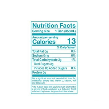 Spindrift - Fruit-Flavored Sparkling Pineapple, 8x12 fl oz - nutrition facts