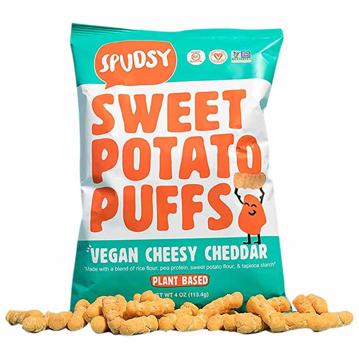 Spudsy - Sweet Potato Puffs - Cheesy Cheddar, 4oz - front