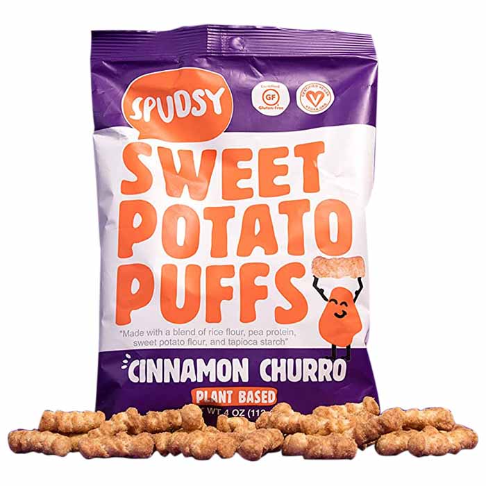 Spudsy - Sweet Potato Puffs - Cinnamon Churro, 4oz - front