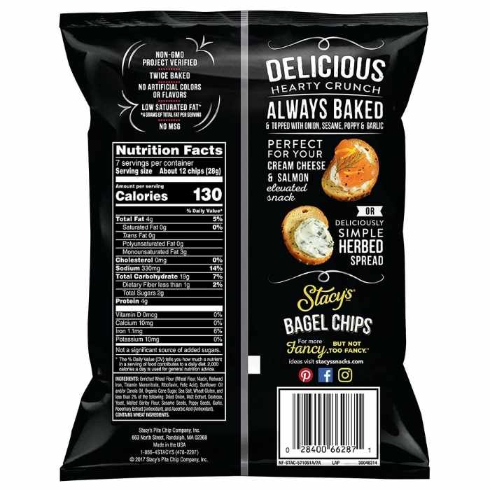 Stacy's - Bagel Chips Everything back