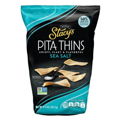 Stacy's - Sea Salt Pita Thins, 6.75oz - front