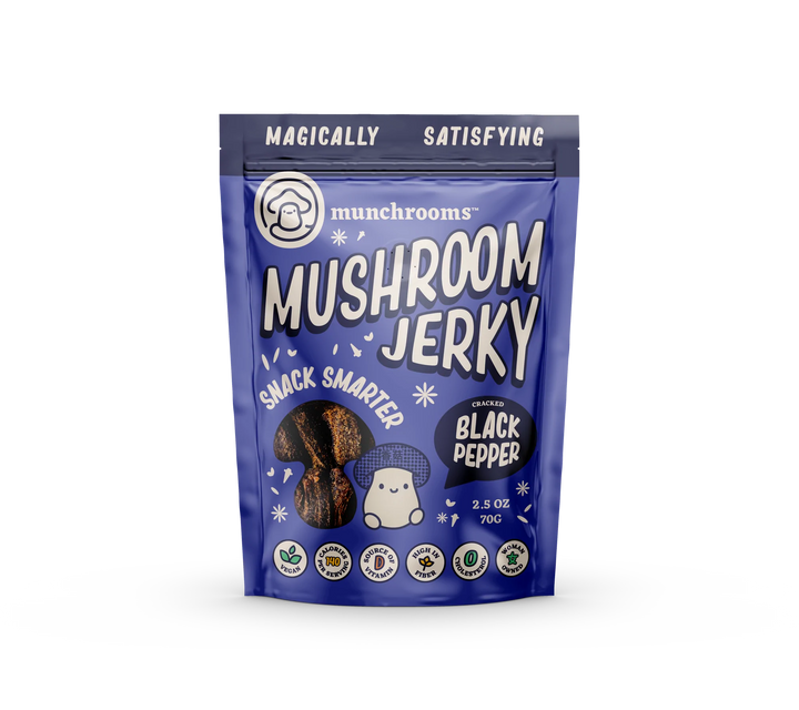Munchrooms - Mushroom Jerky, 2.5oz | Multiple Flavors - PlantX US