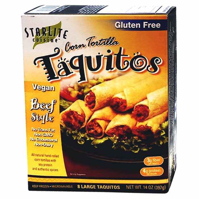 Starlite Cuisine - Corn Tortilla Taquitos Beef Style 14oz 
